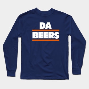 DA BEERS, Chicago Bears themed Long Sleeve T-Shirt